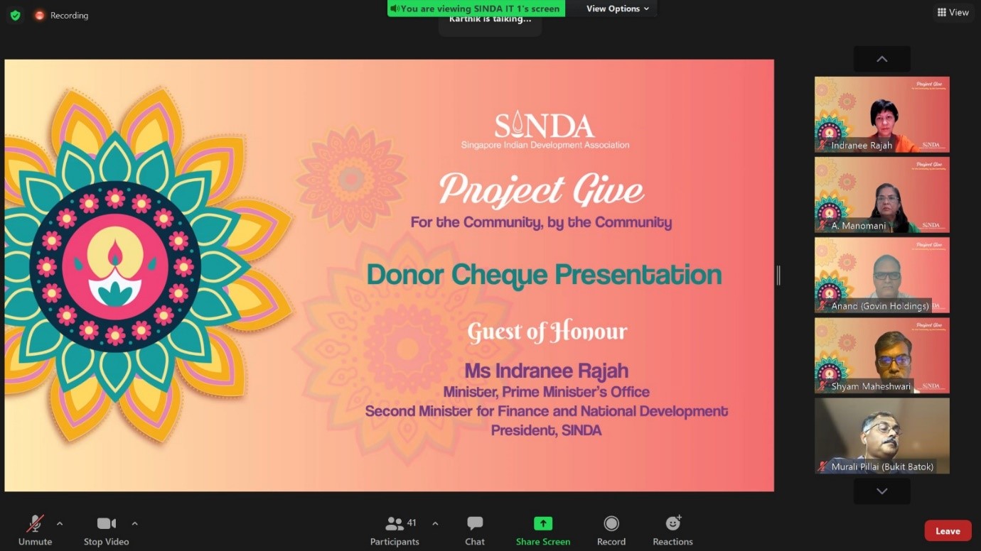 Project GIVE 2021 @ SINDA Singapore